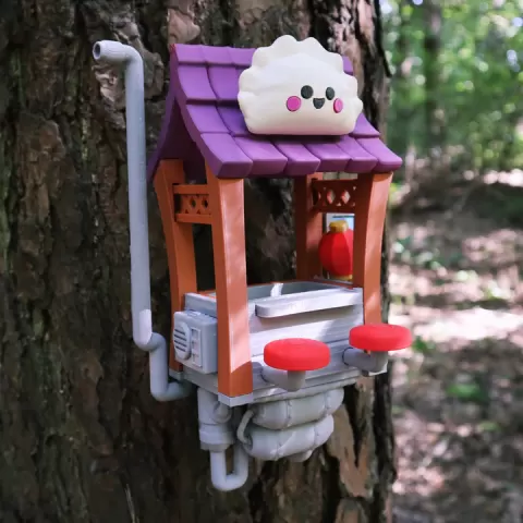 space cafe bird feeder by Myron