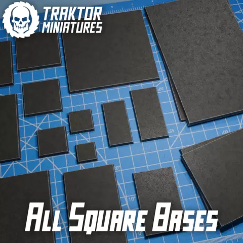Square Bases Megapack by Traktor Miniatures