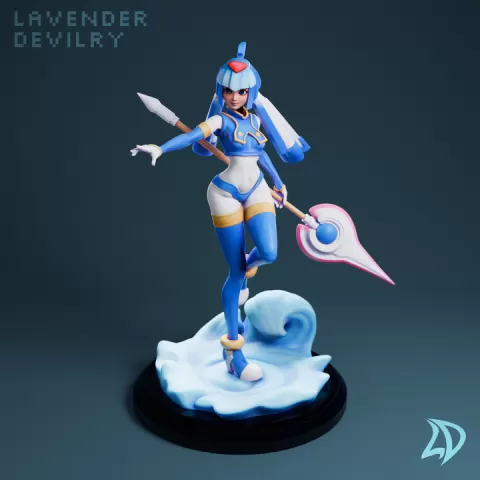 Robot Fairy Codename Leviathan Figure Scale by Lavender Devilry