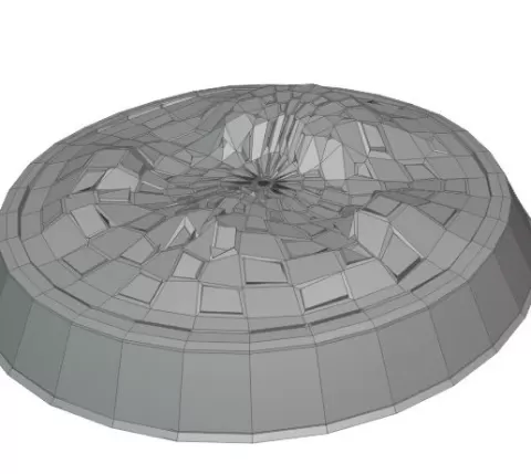 Support base STREET PLAN WITH WORN ROMAN FLOOR OF war or fantasy MINIATURE SUPPORT BASE (TEST) 25x25xh4 mm