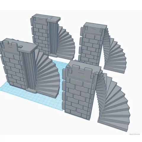 PLAYMOBIL CHURCH IGLESIA CATHEDRAL CASTLE BURG CASTILLO Stairs normal and with column ,Escaleras normales y con columna, Treppen normal und mit Säule,COMPATIBILE 3666 SET,