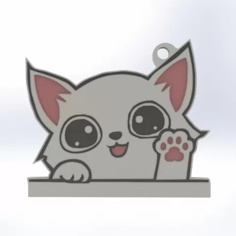 Cat medallion