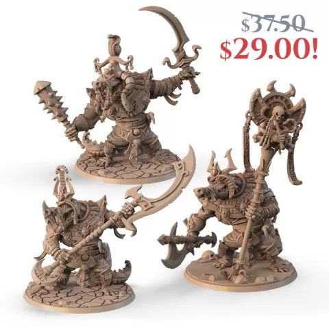 Mummy Crocodiles Set by Signum Workshop