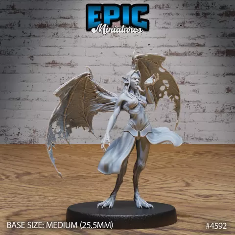 Vampire Lady Lick / Undead Female Warrior / Blood Drinker Creature / Zombie Beast / Tortured Soul / Evil Spirit / Walking Dead / Graveyard Encounter by Epic-Miniatures