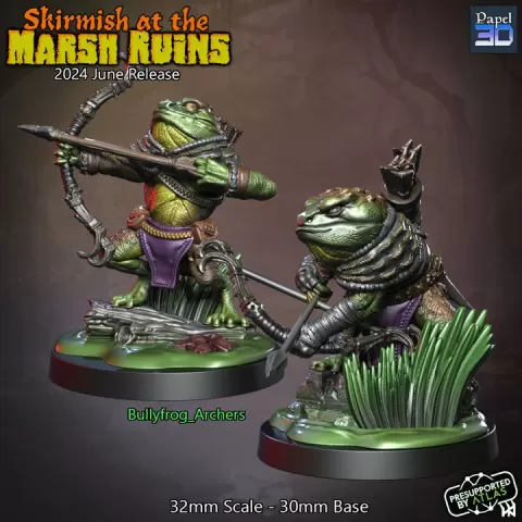 Bullyfrog Archers by Papel 3D
