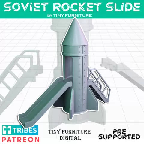 Soviet Rocket Slide by Tiny Furniture