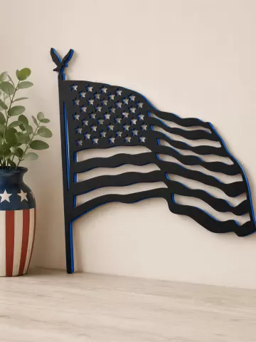 USA Flag United States of America wall art home decor
