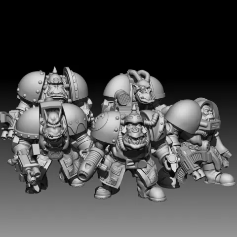 BigBoyz modifiable arms by Trollet Miniatures