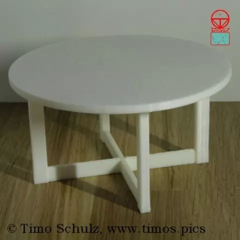Round sofa table (true to scale)