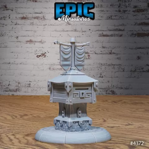 Town Mailbox / Merchant Town Environment / City Dungeon Items / Tavern Equipment / Medieval Building Decoration / Village Item / Pub Dungeon Area Encounter by Epic-Miniatures