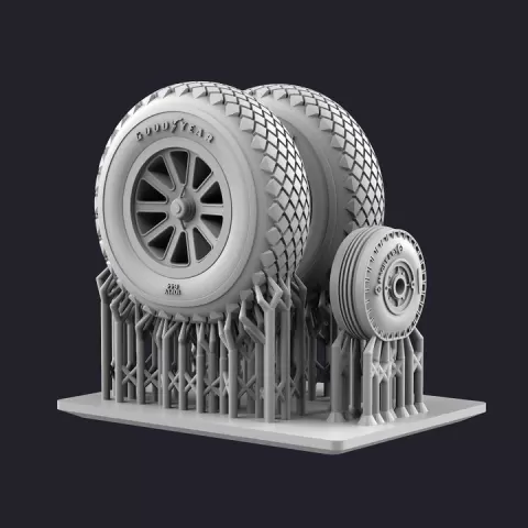 1/48 & 1/72 P-51 Mustang Weighted Wheels (Eduard) by Nikita Sheshin