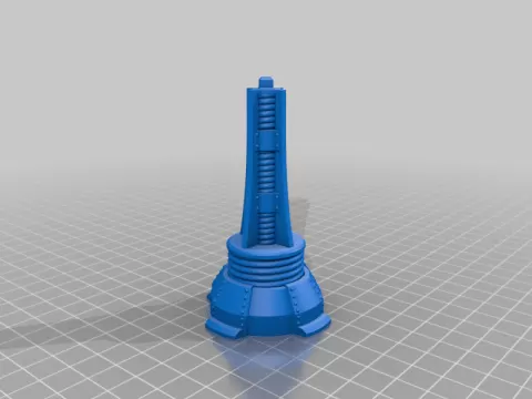 Steampunk Tesla Coil Tower Miniature