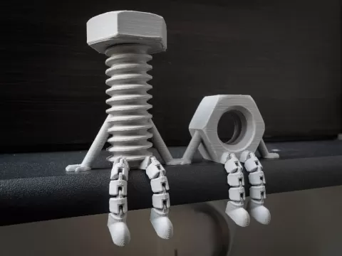Articulated Hex Bolt & Nut