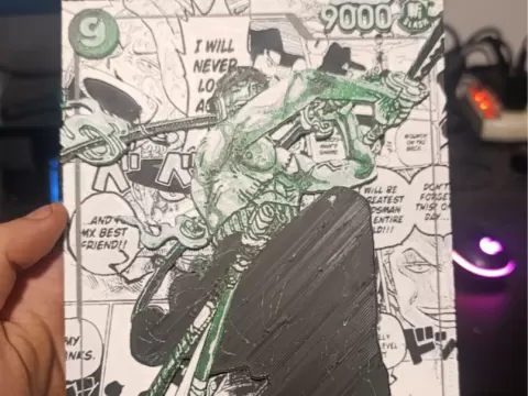 Hueforge Roronoa ZORO ONE PIECE CARD