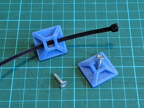Cable Tie Base for Screw Fixing
