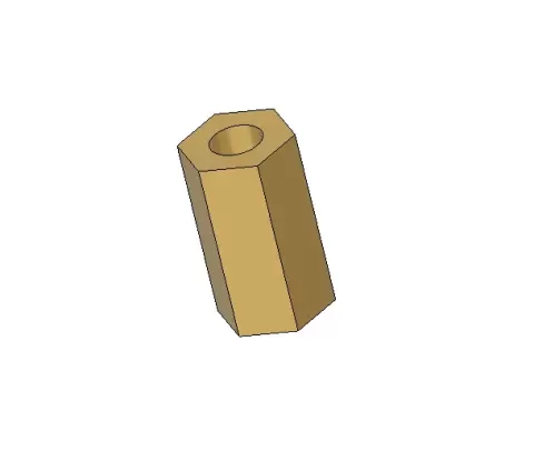M4 hexagonal Spacer 15 mm length.stl