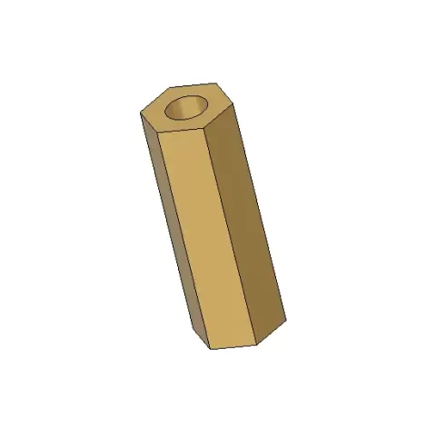 M4 hexagonal Spacer 25 mm length.stl