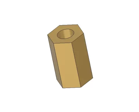 M3 hexagonal Spacer 10 mm length.stl