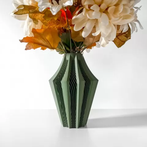 The Walo Vase, Modern and Unique Home Decor for Dried and Preserved Flower Arrangement | STL File by MODERN MACHINE