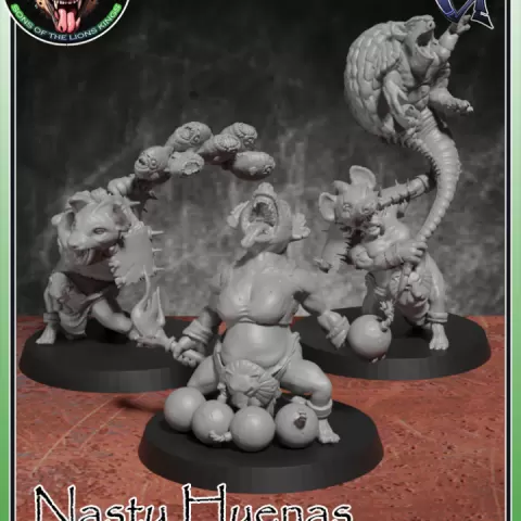 NASTY HYENAS - FANTASY FOOTBALL SAVANNAH-2 TEAM by Galladur's 3D printed models