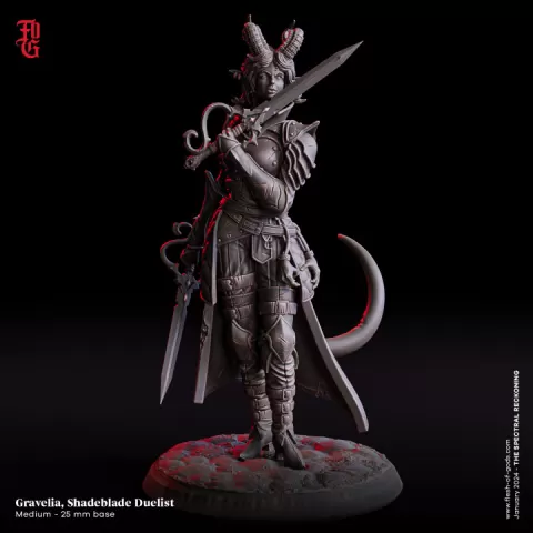 Gravelia, Shadeblade Duelist by Flesh of Gods
