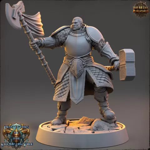 Sir Nexthral Dusk - The Protectors of the Cleansing Fire by Daybreak Miniatures
