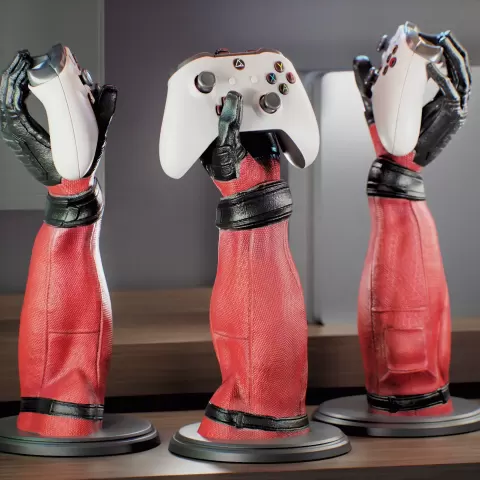 Deadpool Arm Controller holder joystick - Controller holder - greencatpoly