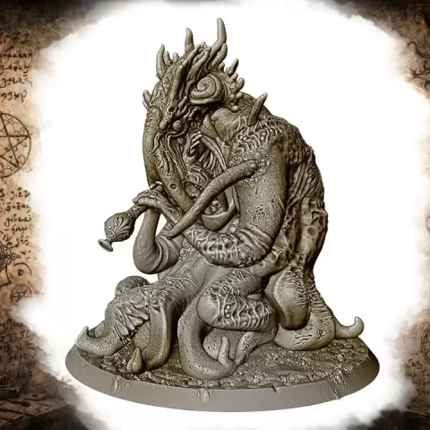 Servant of Gods, lovecraftian monster by Luis Moreno Santana