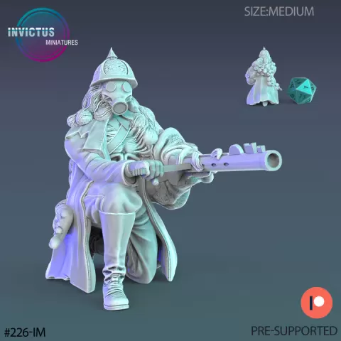 Plagued Soldier Shooting / Space Warrior / Cyberpunk Fighter / Alien Officer / Cosmic Invasion Army / Trooper Attack / Sci-Fi Encounter by Epic-Miniatures