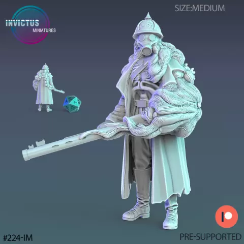 Plagued Soldier / Space Warrior / Cyberpunk Fighter / Alien Officer / Cosmic Invasion Army / Trooper Attack / Sci-Fi Encounter by Epic-Miniatures