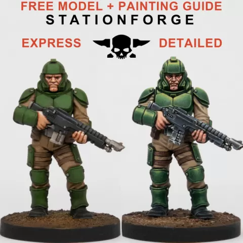 Vaskar Infantry Mini Painting Guide + Model by Station Forge