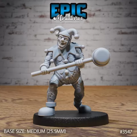 Horror Clown Hammer / Carnival Artist / Funfair Performer / Mysterious Circus Resident / Beast Trainer / Magic Cabinet Encounter by Epic-Miniatures