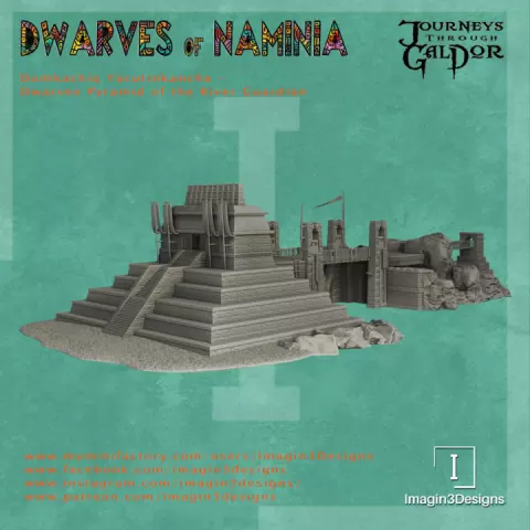 Dumkachiq Yucutinkancha - Dwarven Pyramid of the River Guardian by Imagin3Designs