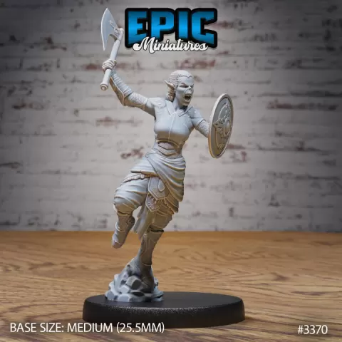 Female Slave Rebel Attack / Alien Race Resistance / Astral Warrior / Space Minion Fighter / Cosmic Planar Encounter by Epic-Miniatures