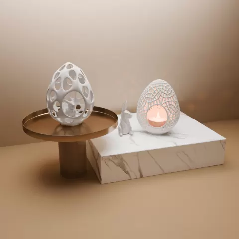 Easter egg candle holder