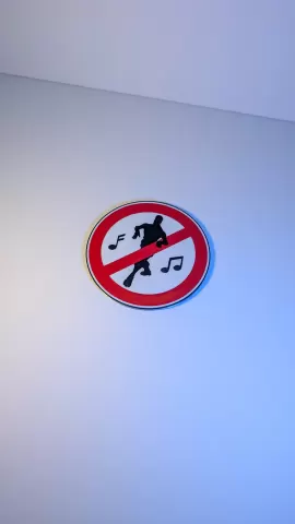 Fortnite-Inspired No Dancing Sign