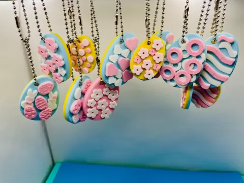 Easter Egg 8 Key Chain Assortment