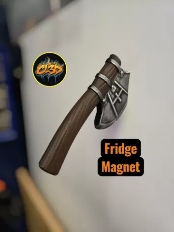 Primitive Axe Fridge Magnet