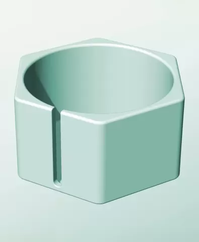 CH162-100-S Stackable slotted bin box module for creative decor