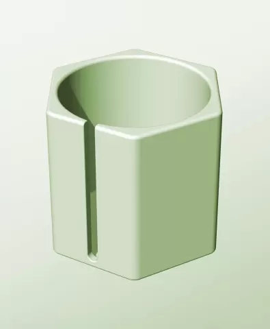 CH128-140-S Stackable slotted bin box module for creative decor