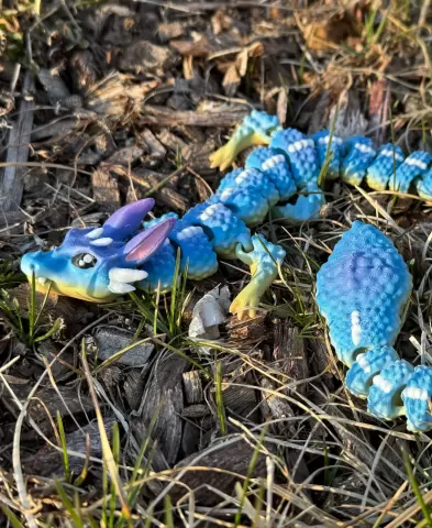 Teal Cat Creative Easter Bristlecone Dragon