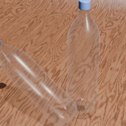 Simple plastic bottle