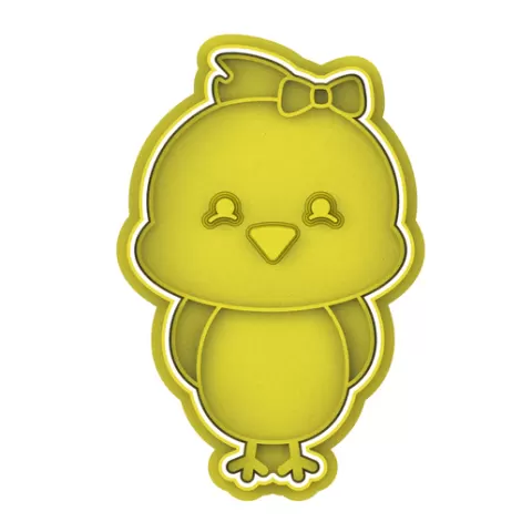 Chick with bow COOKIE CUTTER