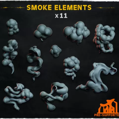 Smoke elements -Basing Bits 1.0 by Zabavka Workshop