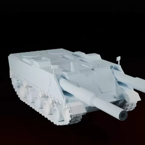 Vt1-2 Tank Destroyer German Army Military War Thunder Twin Barrel Turret Prop Replica Copy Combat Vehicle 3D-print