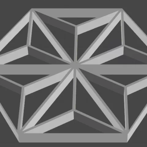 kumiko - geometric infinity shape