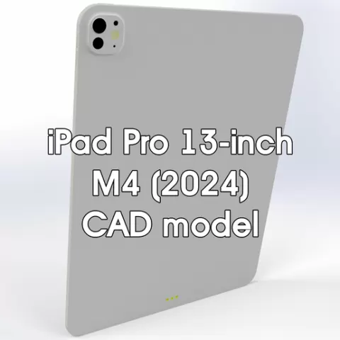 iPad Pro 13-inch 2024 CAD Model