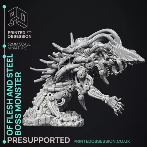 Of Flesh and Steel - Gods - PRESUPPORTED - Illustrated and Stats - 32mm scale