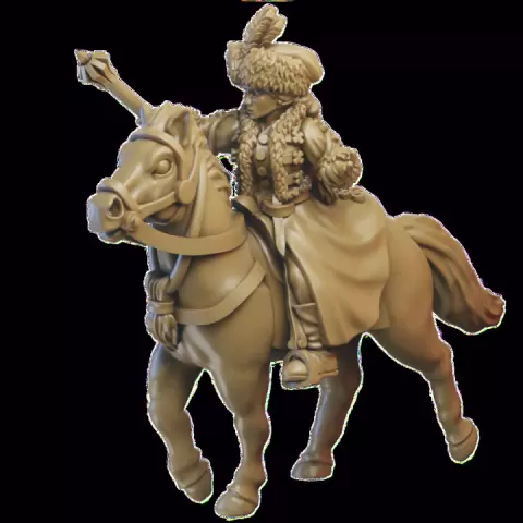 Slavia Sorceresses foot and mounted miniatures (32mm, modular) by Juhász Gergely