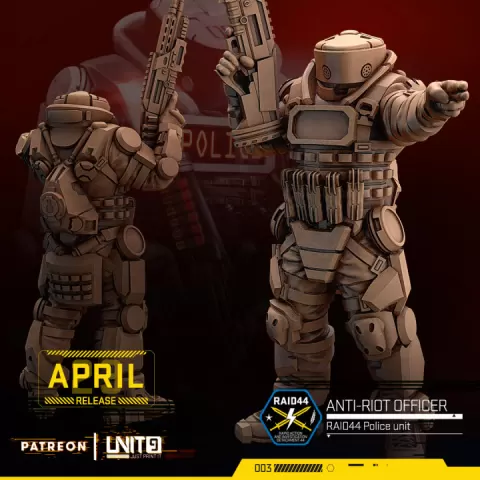 Cyberpunk - Anti-Riot Police Officer04 - RAID44 police unit by UNIT9